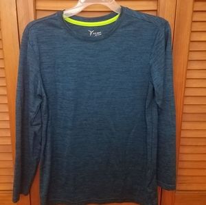 Blue warm up top
